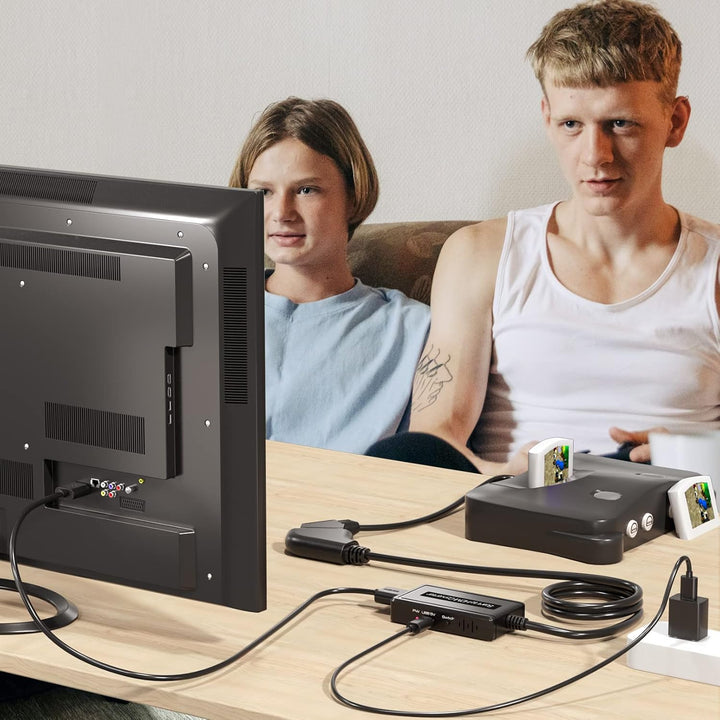 Weiblich Scart auf HDMI Konverter, Unterstützt 4: 3/16: 9/16: 10/Voll Seitenverhältnis und 720p/1080