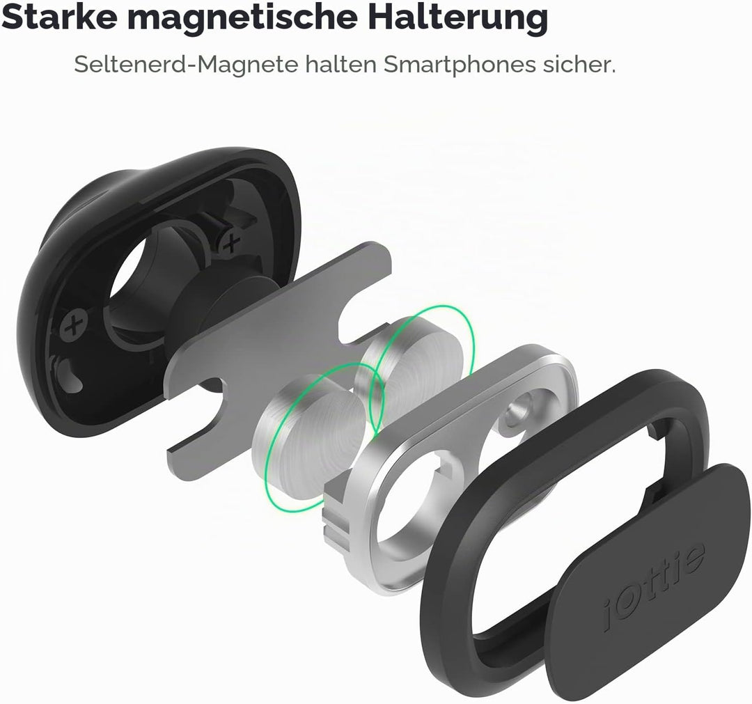 iOttie iTap 2 Magnetic Air Vent Car Mount Halterung für iPhone XS Max R 8 Plus 10 W für Samsung Gala