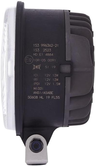 HELLA - LED-Hauptscheinwerfer - M133 - 12V - Anbau - glasklare Streuscheibe - Lichtscheibenfarbe: tr