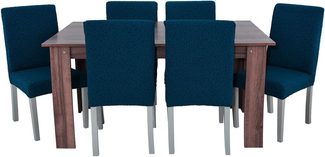 SODERBERGH Stuhlhussen 2er Set Stretch Bezug Jacquard für Stühle Dekoration Esszimmer Hochzeit Feier