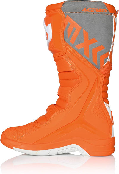 Acerbis Herren X-Team Stiefel 43 Orange, Weiss, 43 Orange, Weiss