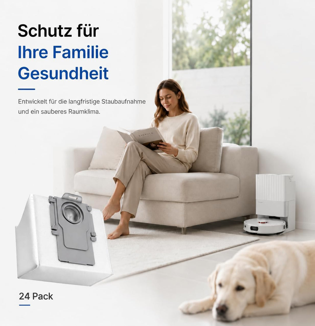 14 Stück Staubbeutel Ersatz für Roborock Q Revo/Qrevo Pro/Qrevo MaxV/Qrevo S/Qrevo master / S8 MaxV