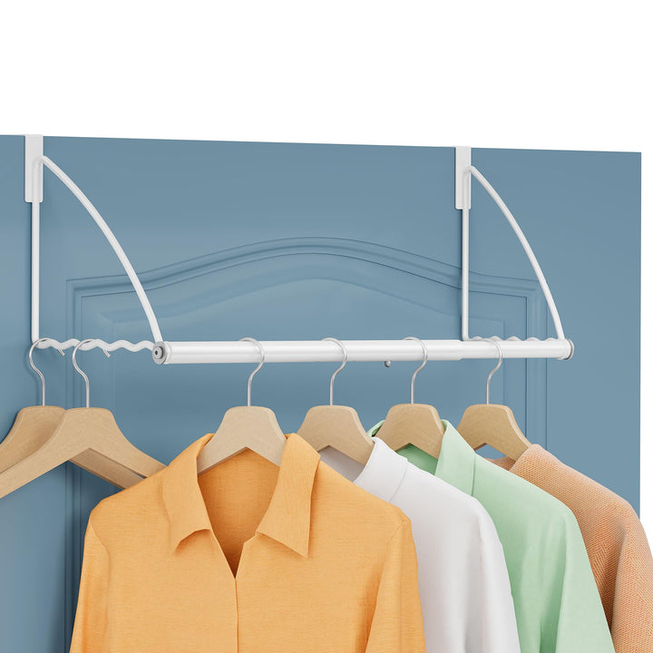 Tajsoon Türüberhängendes Kleiderbügelregal, Verstellbar & Erweiterbar, für Handtücher und Mäntel, Ha