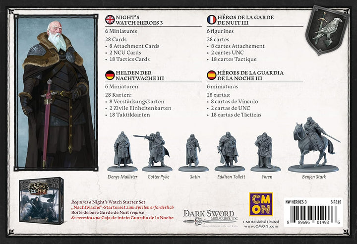 CMON | A Song of Ice & Fire – Helden der Nachtwache 3 | Erweiterung | Tabletop | 2 Spieler | Ab 14+