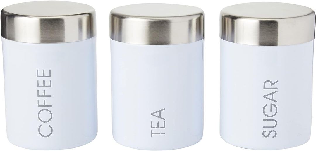 Premier Housewares Liberty Tea-, Kaffee- und Zuckerdosen, inkrementelle Höhen, Stufenhöhen — 3er-Set