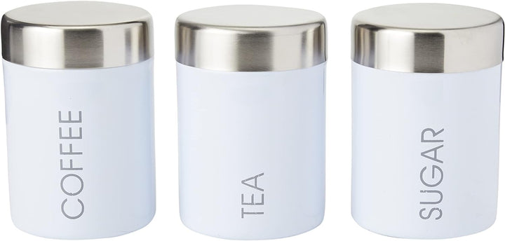 Premier Housewares Liberty Tea-, Kaffee- und Zuckerdosen, inkrementelle Höhen, Stufenhöhen — 3er-Set