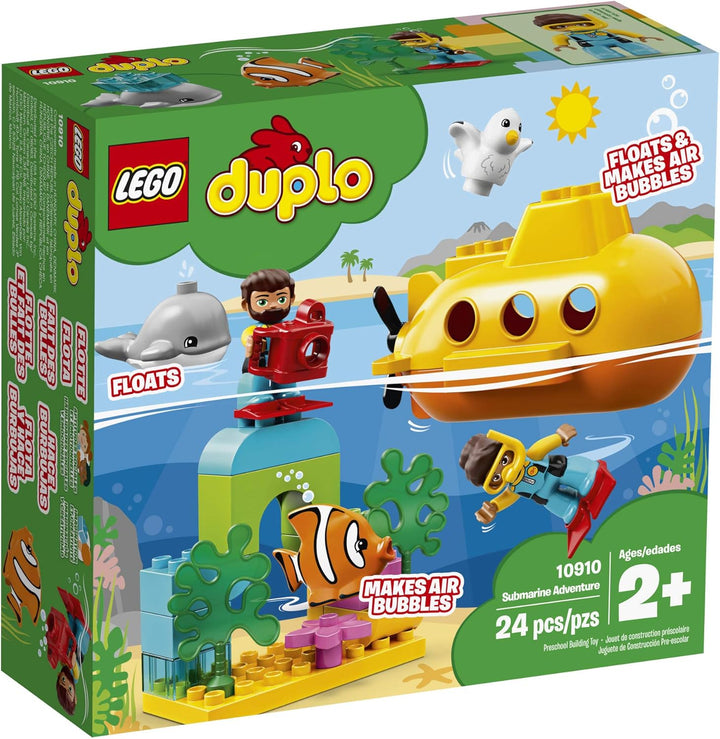 LEGO DUPLO Town Submarine Adventure 10910 Building Kit, New 2019 (24 Pieces)