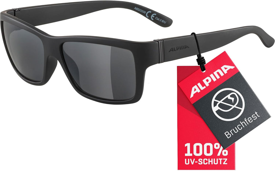 ALPINA KACEY - Verspiegelte und Bruchsichere Sonnenbrille Mit 100% UV-Schutz Für Erwachsene, all bla