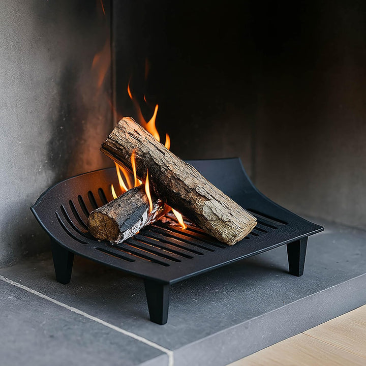 Fire Vida Feuerbock, Gusseisen, Metall, schwarz, 23 x 32 x 12 cm (T x B x H), 23 x 32 x 12 cm