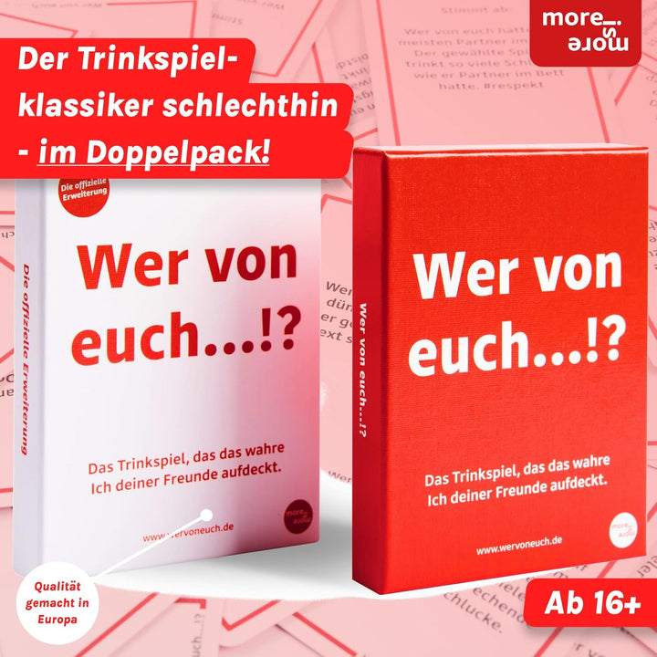 Wer von euch...!?® im Doppelpack - Die Rote und Weisse Edition im Bundle - die Trinkspiele, die das