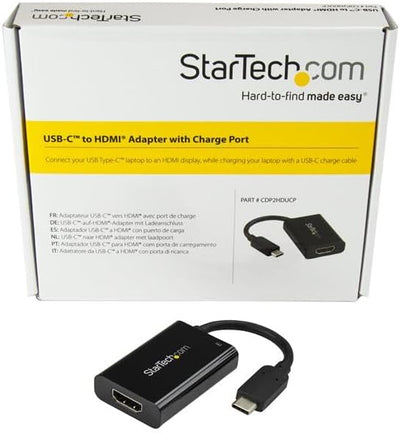 StarTech.com USB-C auf HDMI Adapter mit USB Stromversorgung - USB Typ C zu HDMI Konverter für Comput