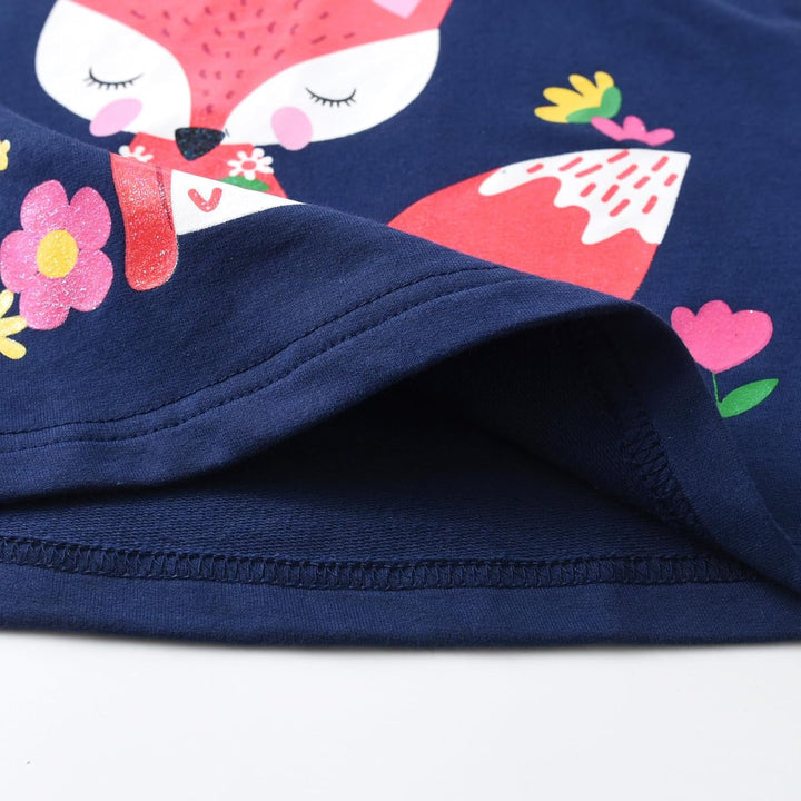 VIKITA Mädchen Kapuzenpullover Kleider Baumwolle Hoodie Herbst Winter Freizeit 2-8 Jahre 4-5 Jahre L