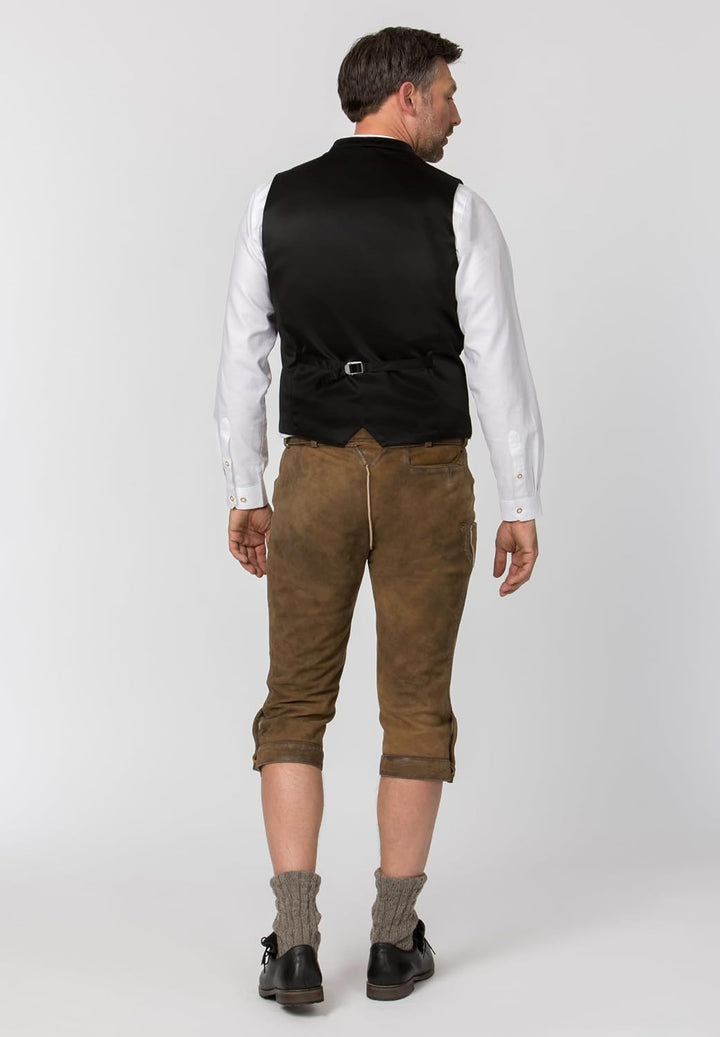 Stockerpoint Ricardo Herren Trachtenweste, Schwarz