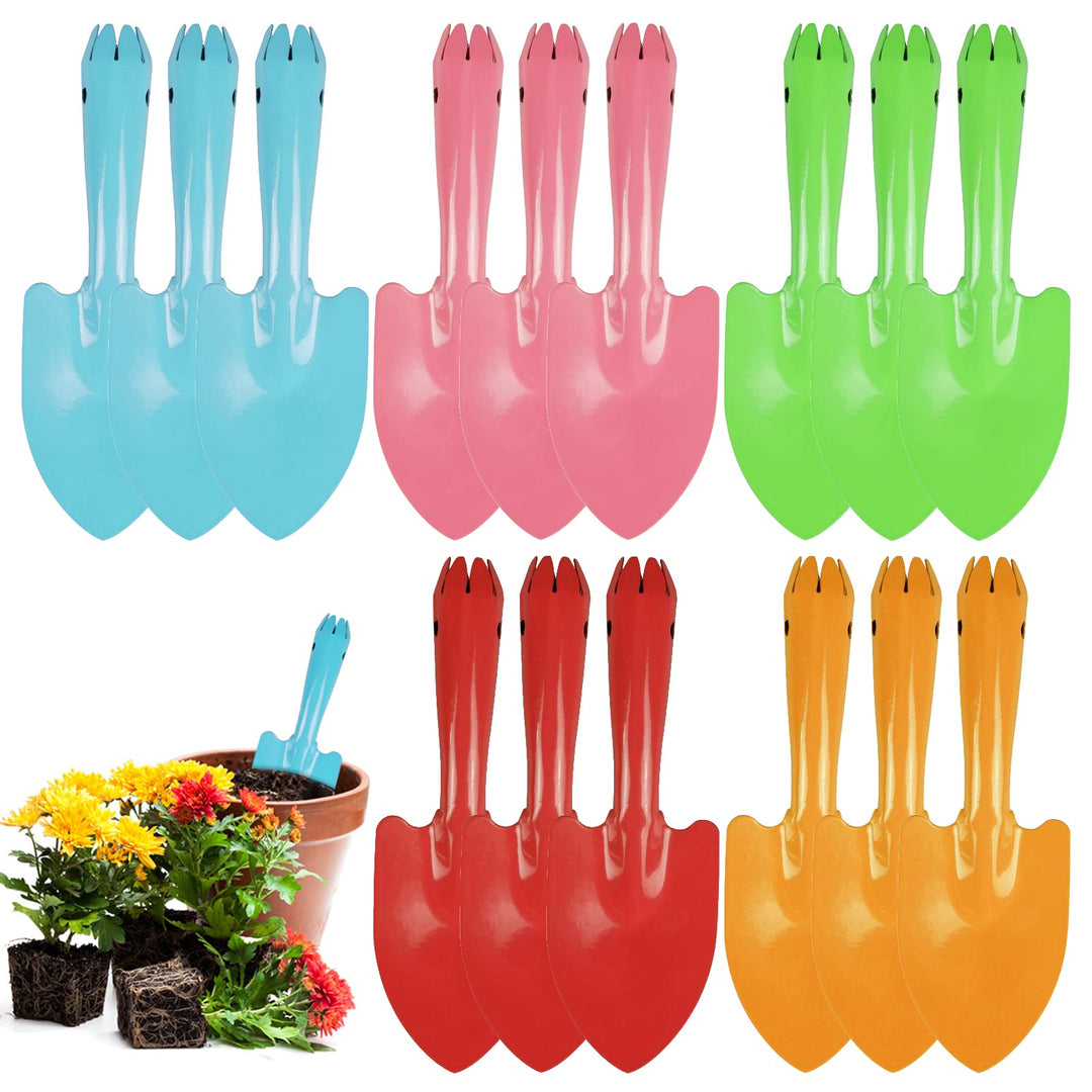 Bunte Mini-Garten-Handschaufeln aus Metall, Gartengeräte für Kinder, Jugendliche, Erwachsene, Bodenp