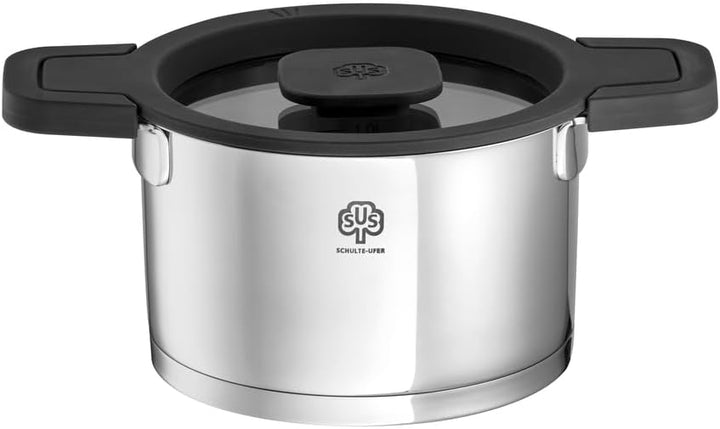 Schulte-Ufer Fleischtopf Maxa by Barski Design 64119-16, Edelstahl, 16 cm, ca. 2,0 l FT 16 cm, FT 16