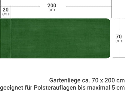 Dyckhoff Doppelpack Schonbezüge mit Kapuze - für Gartenstuhl oder Gartenliege 277.1716, Gartenliege,