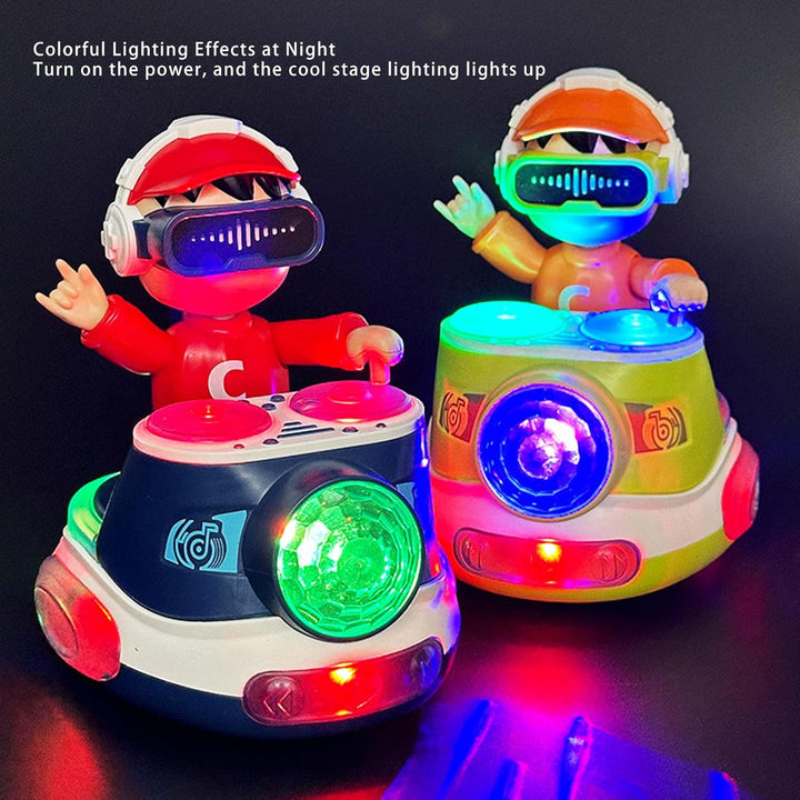 DJ Hüpfendes Beat-Spielzeug, Rock Boy DJ Hüpfen, Automatische Bewegung, Fröhliche Musik, Coole Licht