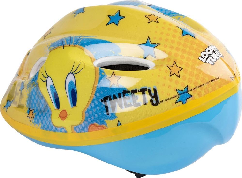 Warner Bros. Baby-Jungen Fahrradhelm Looney Tunes Titti Silvestro Kinderhelm für Mädchen, 52-56 cm,