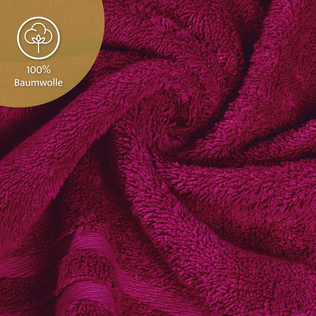Lavea® 4er Set Handtuch 50x100 cm – Saugstarke und Weiche Handtücher aus 100% Baumwolle, Frottierser