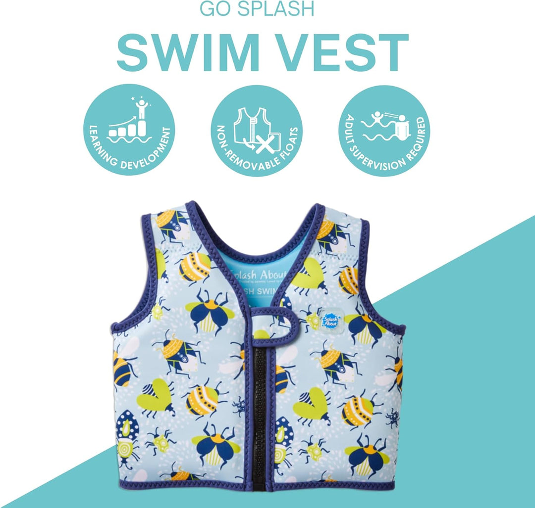 Splash About Go Splash Schwimmweste Garden Bugs 1-2 Jahre, Garden Bugs 1-2 Jahre