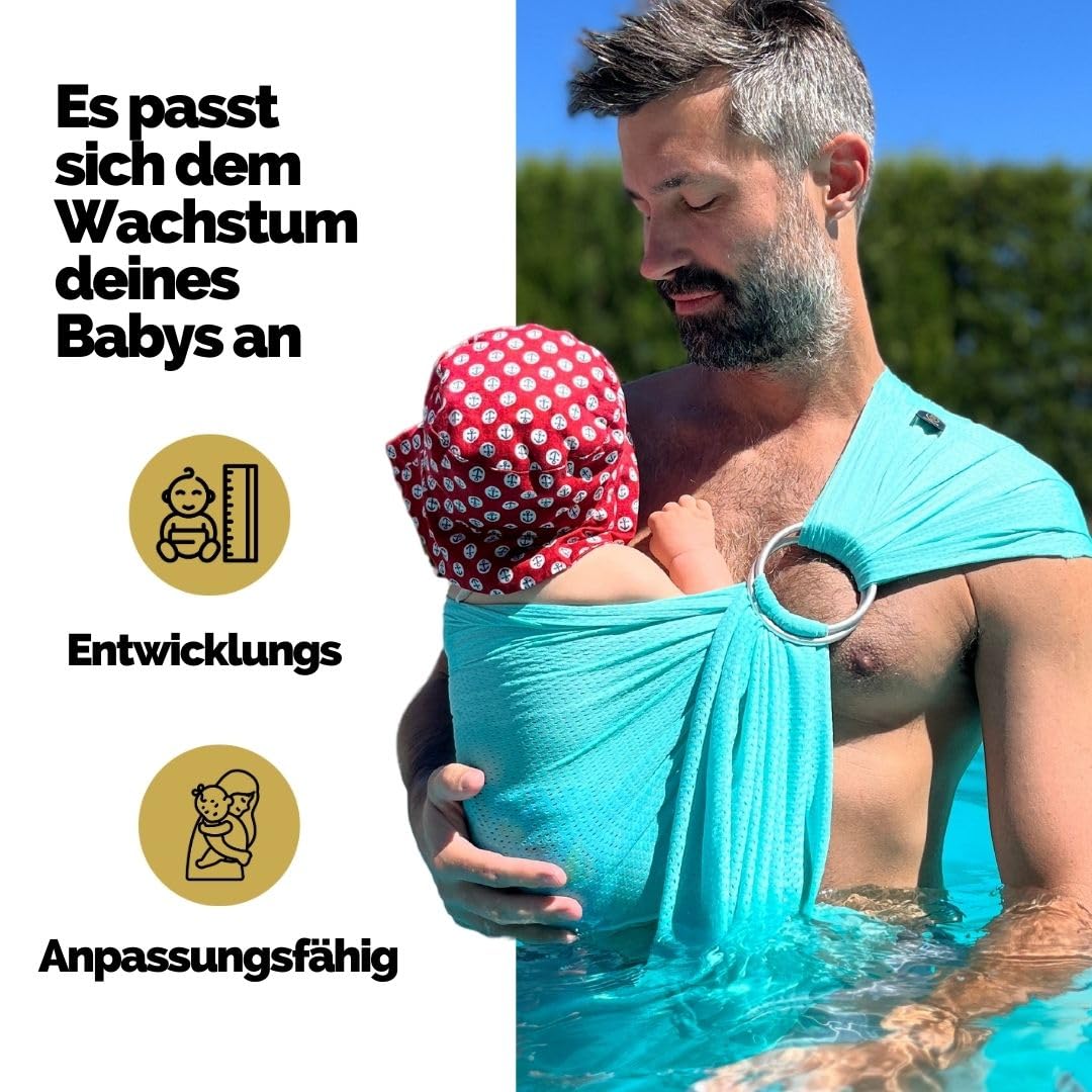 Amarsupiel | Baby-Wasserträger | Baby Wasser Schultergurt | Ultraschnell trocknende | Ergonomische B
