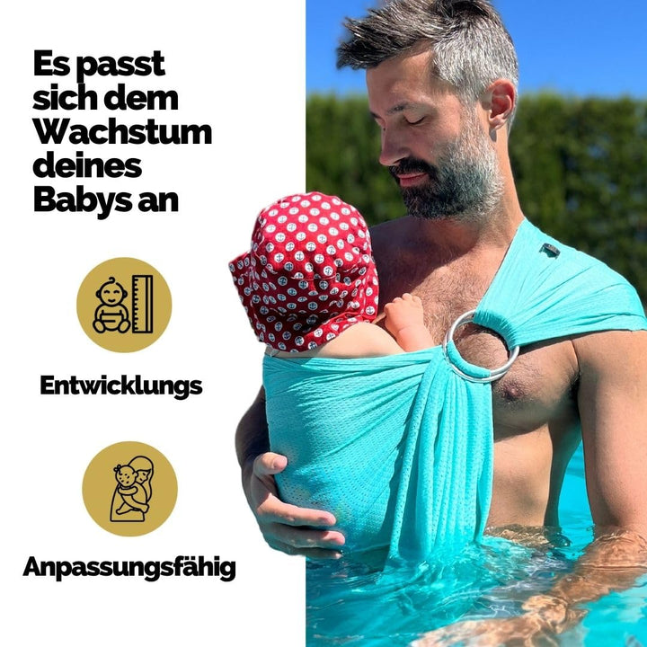 Amarsupiel | Baby-Wasserträger | Baby Wasser Schultergurt | Ultraschnell trocknende | Ergonomische B
