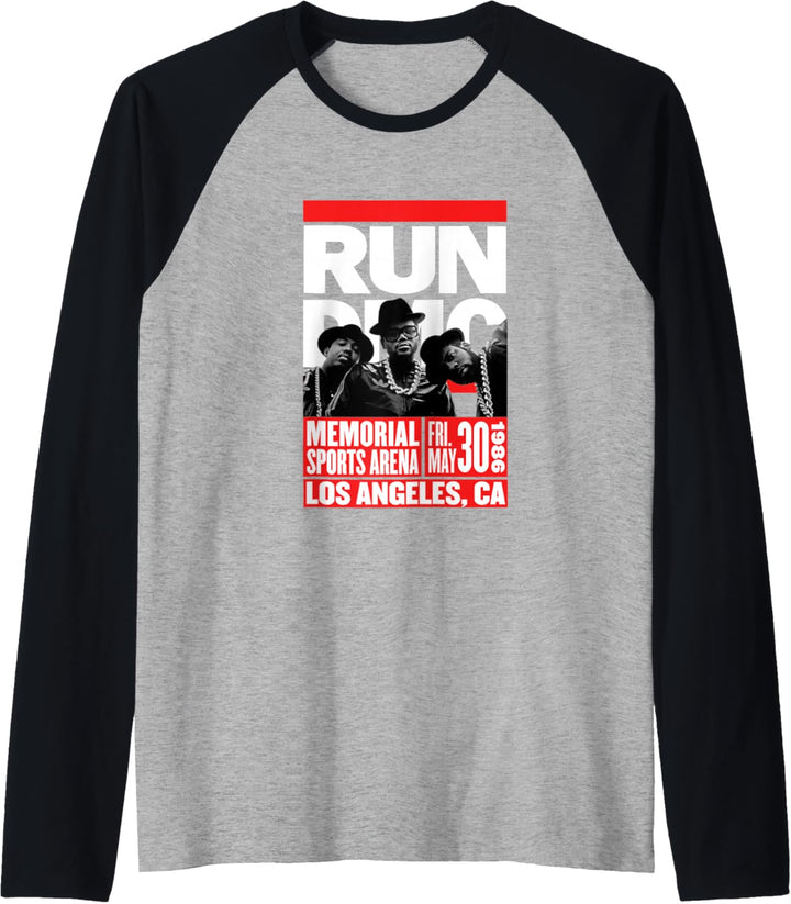 RUN DMC LA Tour Ticket Stub Raglan