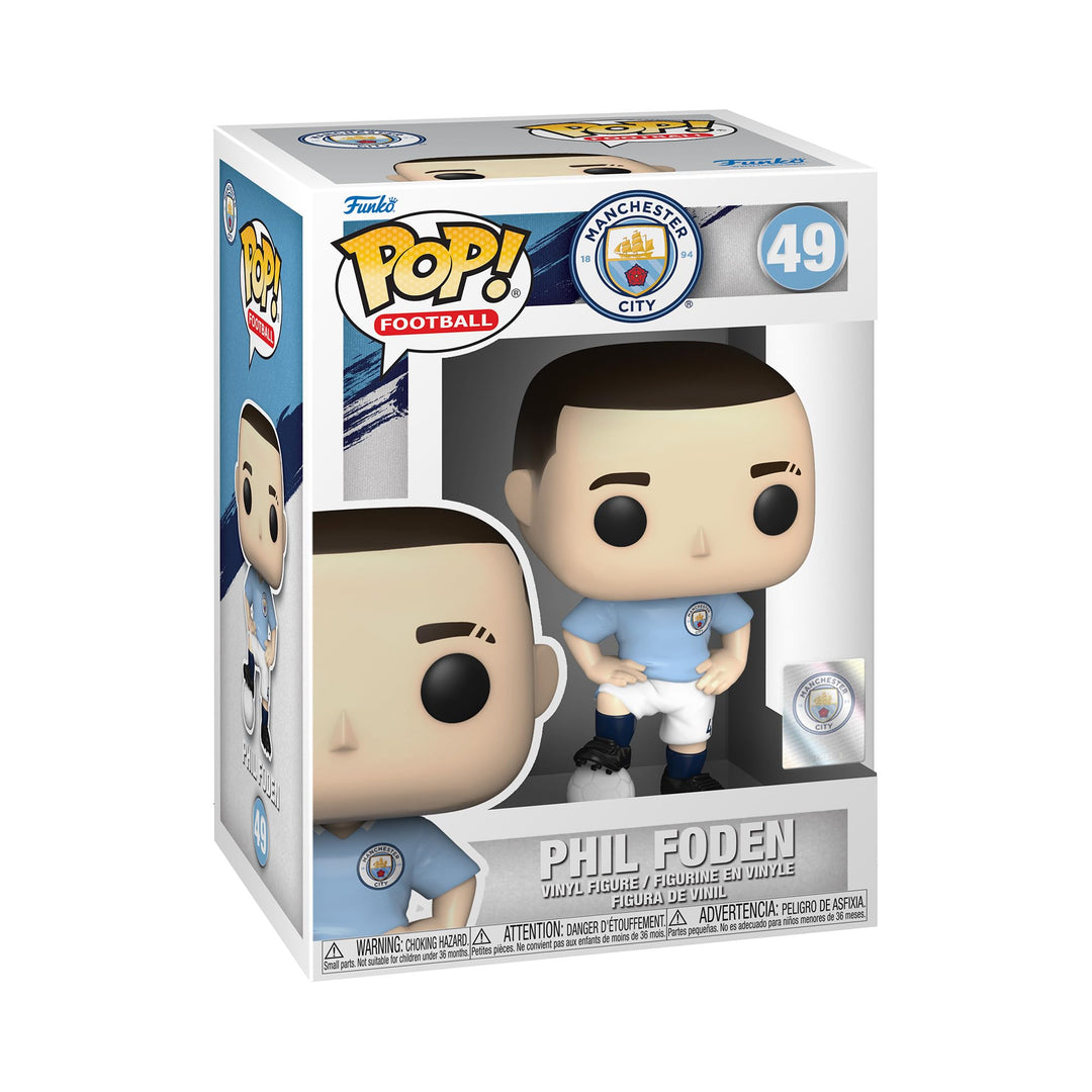 Funko Pop! Football: Manchester City - Phil Foden - Manchester City FC - Vinyl-Sammelfigur - Geschen