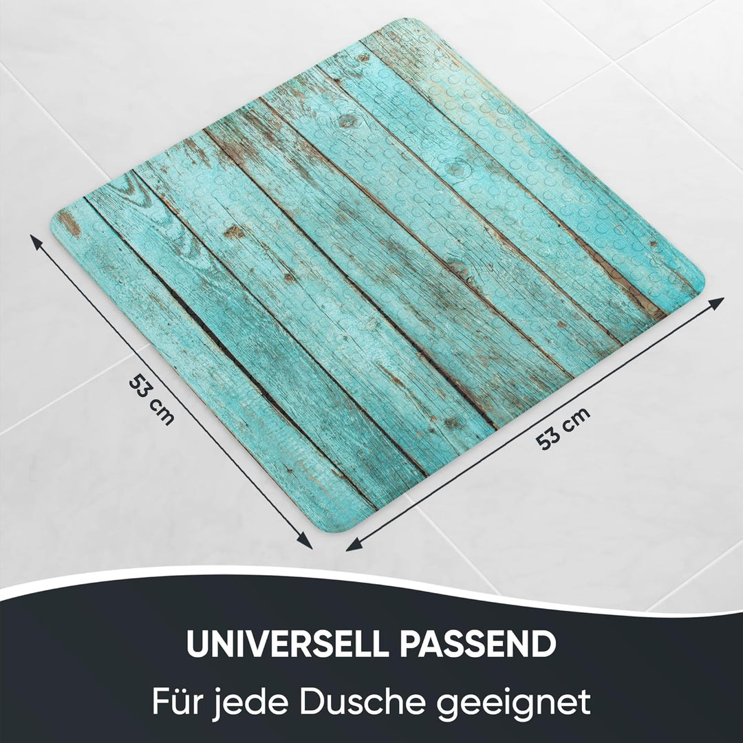Sanilo Badematte 53 x 53 cm, rutschfeste Duschmatte für Dusche und Badewanne, Antirutschmatte maschi