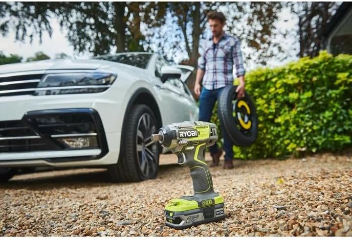 RYOBI 18 V ONE+ Brushless Akku-Schlagschrauber R18IW7-0 (Leerlaufdrehzahl 0-3000 min⁻¹, Schlagzahl 0