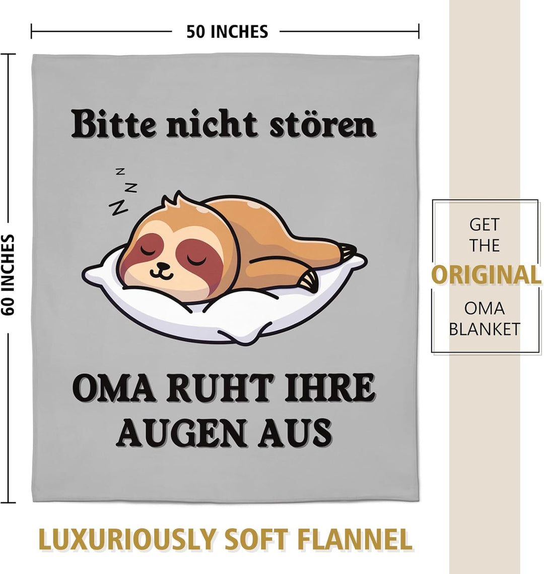 Niyewsor Oma Geschenke zum Geburtstag Weihnachten, Flanelldecke - Geschenke für Oma, Beste Oma Gesch