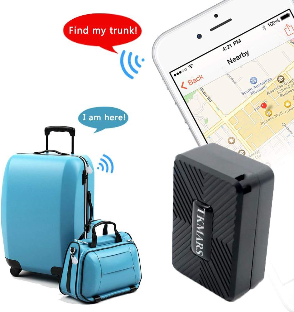 TKMARS GPS Tracker Device GPS Tracker Mini Starker Magnet, Wasserdicht, Standby-Zeit bis zu 25 Tage