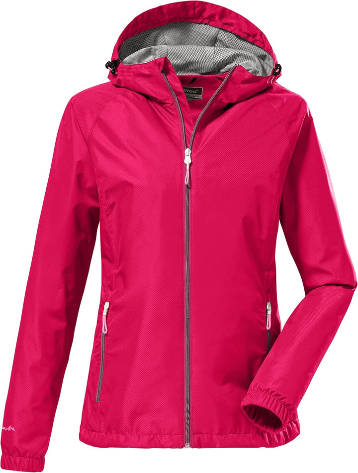 Killtec Damen Kos 15 Wmn Jckt Funktionsjacke mit Kapuze, packbar 40 rose, 40 rose
