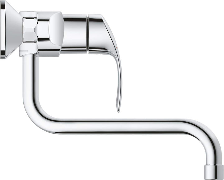 GROHE Eurosmart Küchenarmaturen - Einhand-Spültischbatterie (DN 15, Wandmontage) chrom, 32224002 Chr
