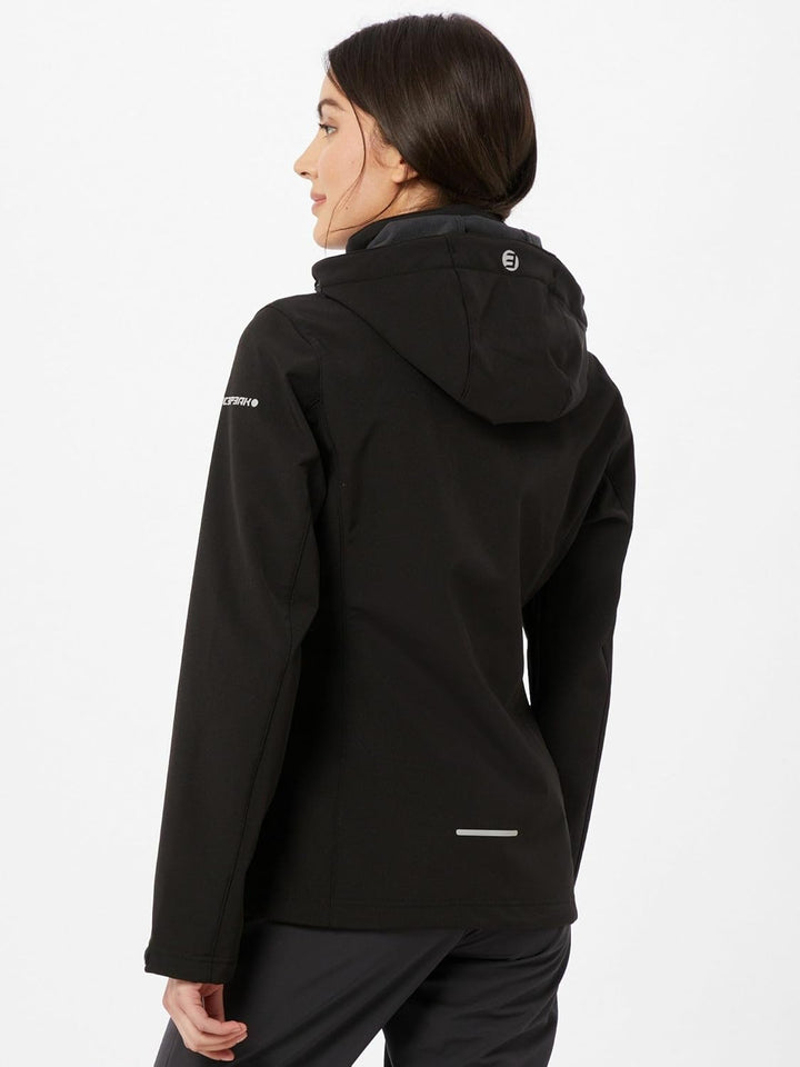ICEPEAK Damen Brenham Shell Jacket (1er Pack) 40 Schwarz, 40 Schwarz