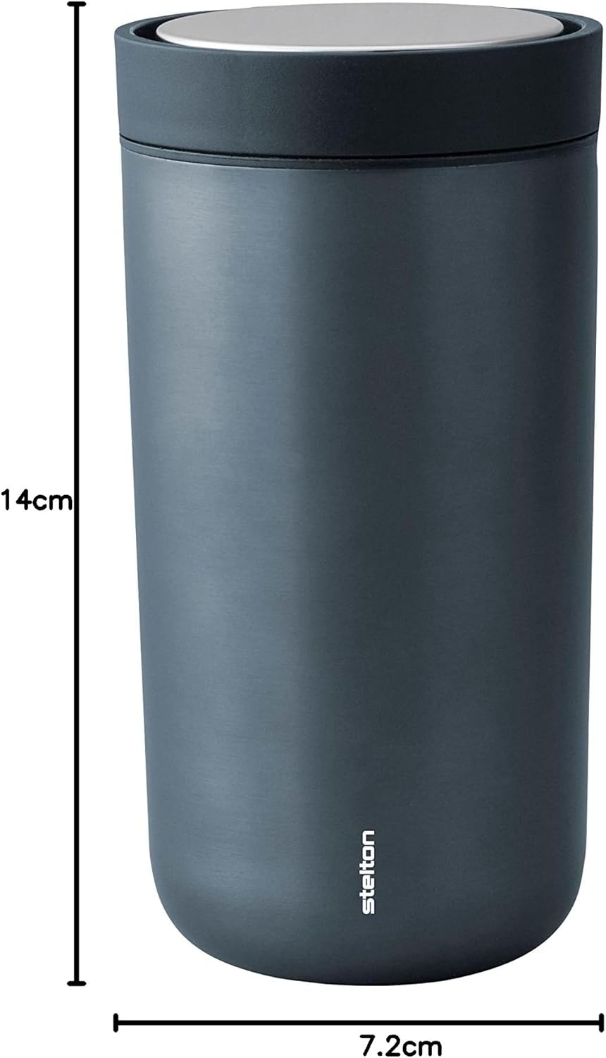Stelton To-Go Click - Thermobecher, doppelwandige Isolierflasche - Rostfreier, auslaufsicherer Kaffe