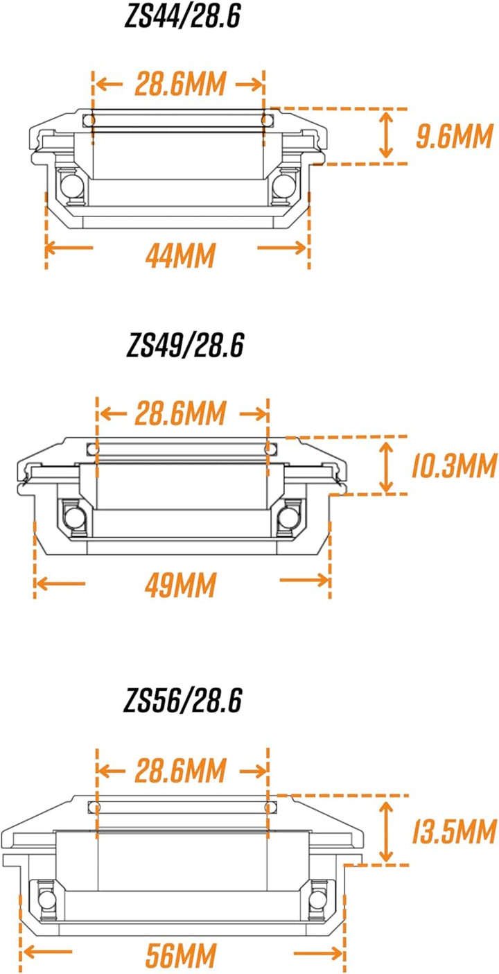 FUNN Descend Oberer Steuersatz, Zero Stack Schrägkugellager Oberer Steuersatz, Langlebiger und Leich