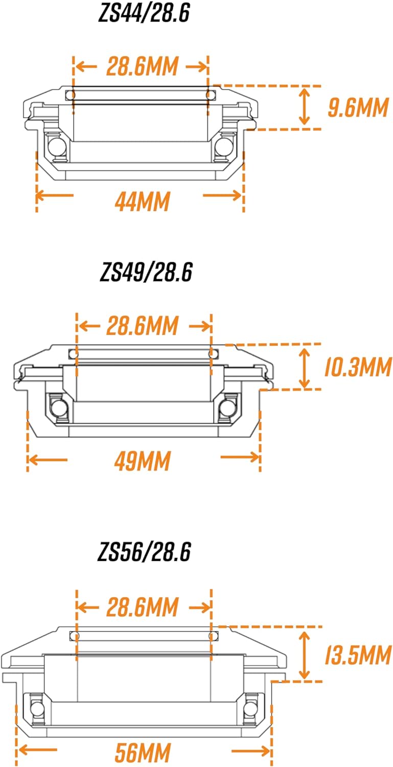 FUNN Descend Oberer Steuersatz, Zero Stack Schrägkugellager Oberer Steuersatz, Langlebiger und Leich