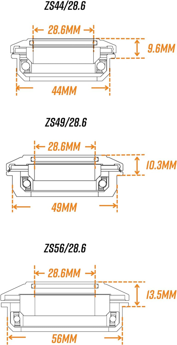 FUNN Descend Oberer Steuersatz, Zero Stack Schrägkugellager Oberer Steuersatz, Langlebiger und Leich