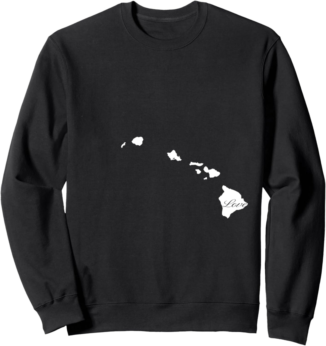 Hawaii Cursive Love State Pride Sweatshirt