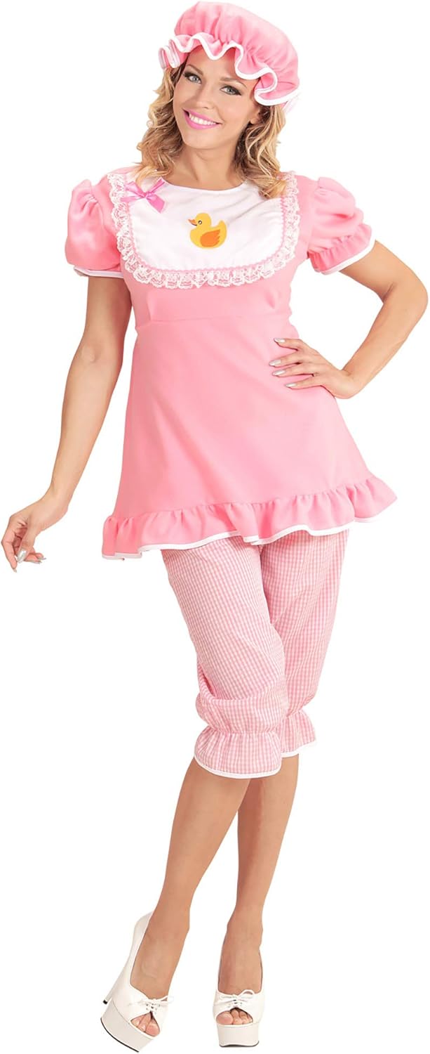 W WIDMANN MILANO Party Fashion - Kostüm Riesen Baby, Mädchen oder Junge, Faschingskostüme S Rosa, S