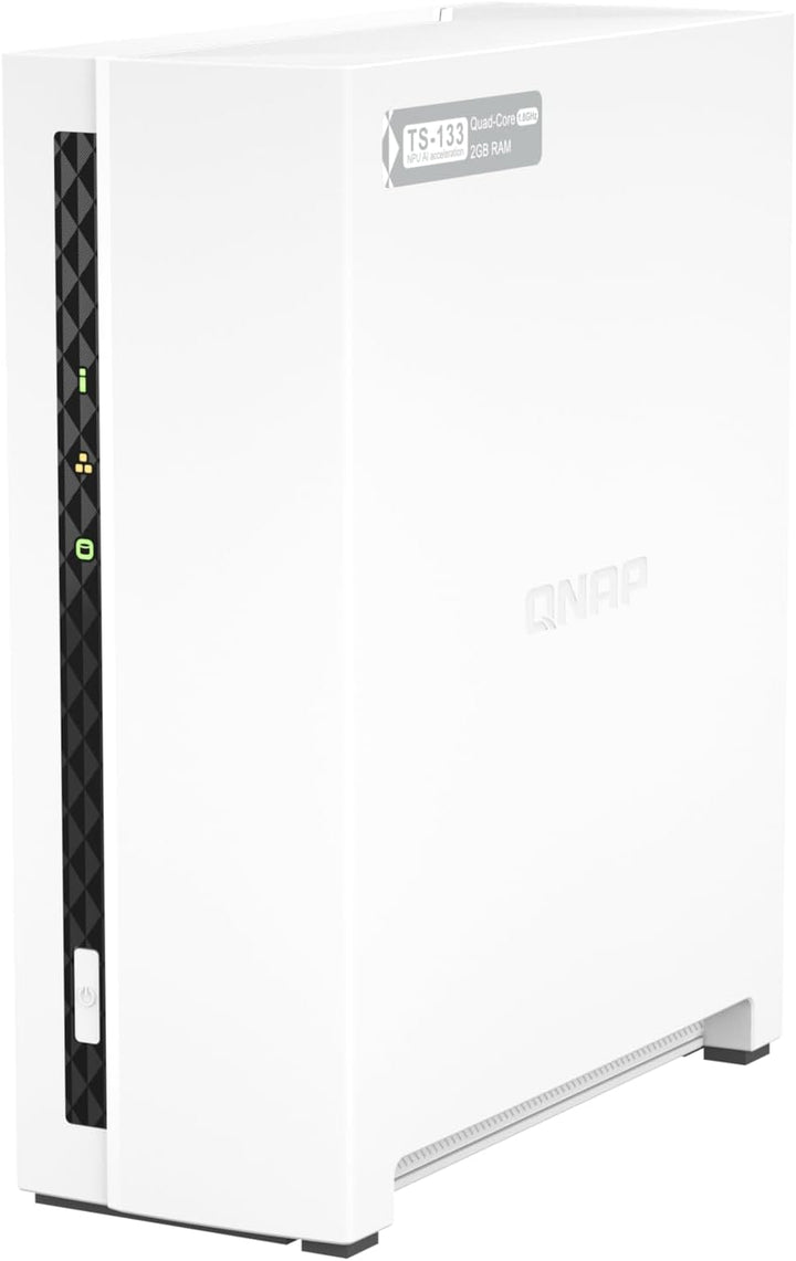 Qnap TS-133 4711103080603 ‎Mechanical Hard Disk NAS 1-bay 2GB RAM