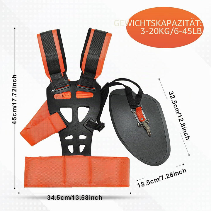 Viabrico Universal-Gurt für Motorsense, Doppelgurt, gepolstert, verstellbar, für Motorsense und Rase