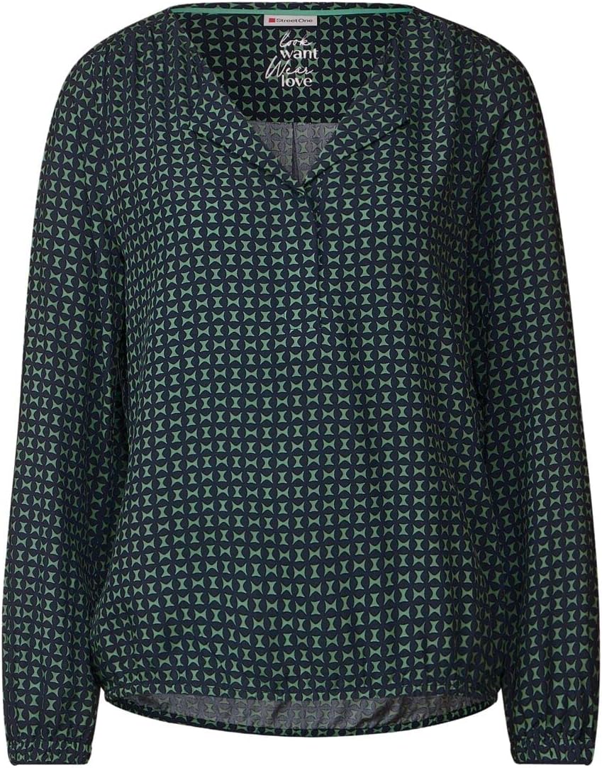 Street One Damen Blusenshirt 36 Light Brisk Green, 36 Light Brisk Green
