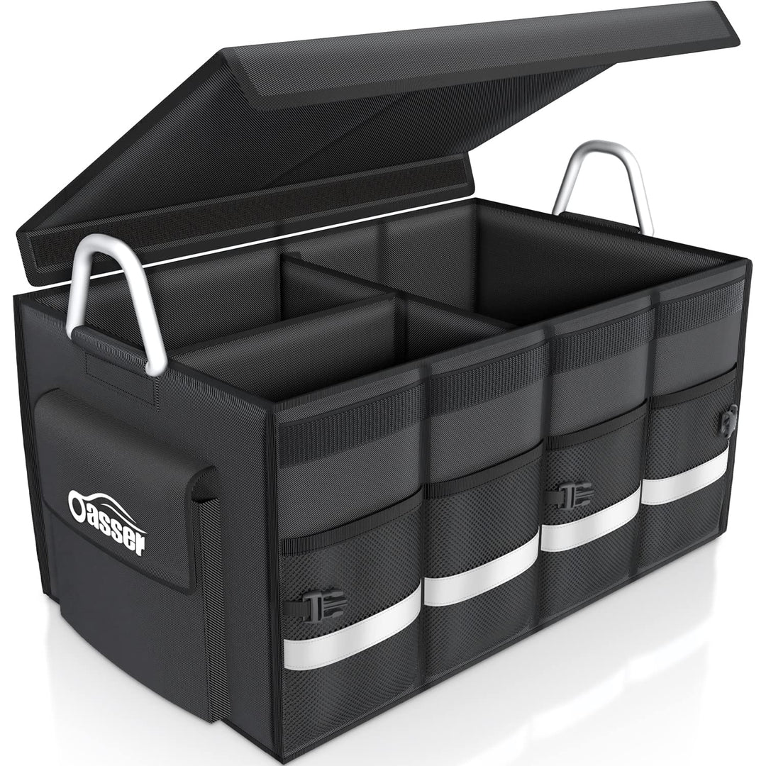 Oasser Kofferraumtasche Kofferraum Organizer mit Deckel Auto Kofferraum Organizer Autotasche Auto Ko