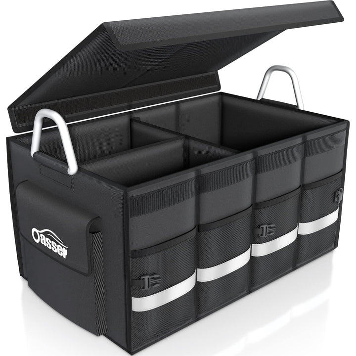 Oasser Kofferraumtasche Kofferraum Organizer mit Deckel Auto Kofferraum Organizer Autotasche Auto Ko