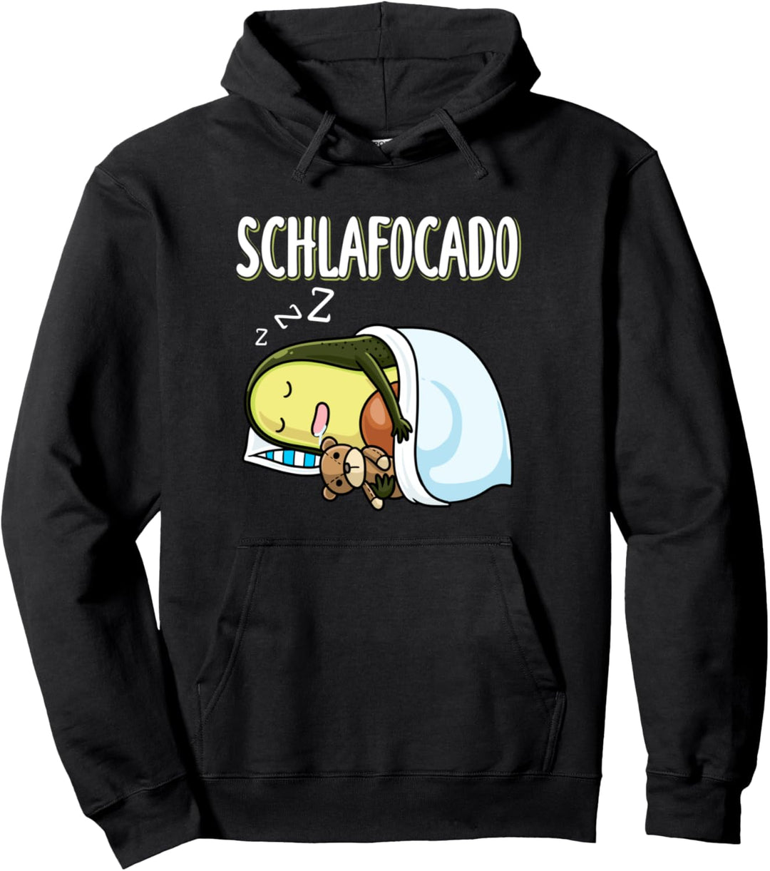 Schlafocado Schlafen Avocado Mit Plüschtier Schlummern Pullover Hoodie