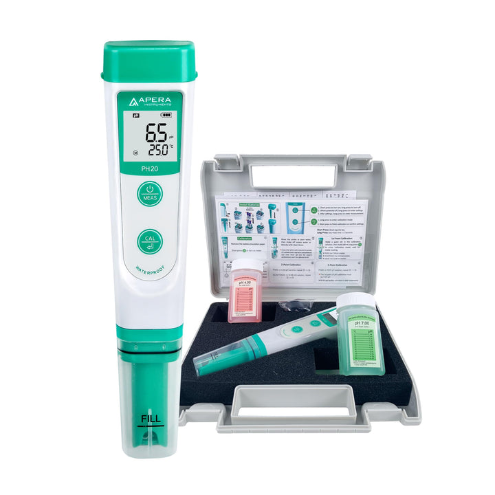 Apera Instruments PH20 pH-Meter, Messgerät im Taschenformat (±0,1 pH-Genauigkeit, 0 -14 pH-Messberei