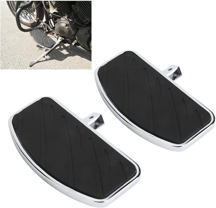 Motorrad-Pedale Schwarzes Metall-Motorrad-Trittbrett Motorrad-Fussplatte Fahrrad-Fussrasten Fahrradz