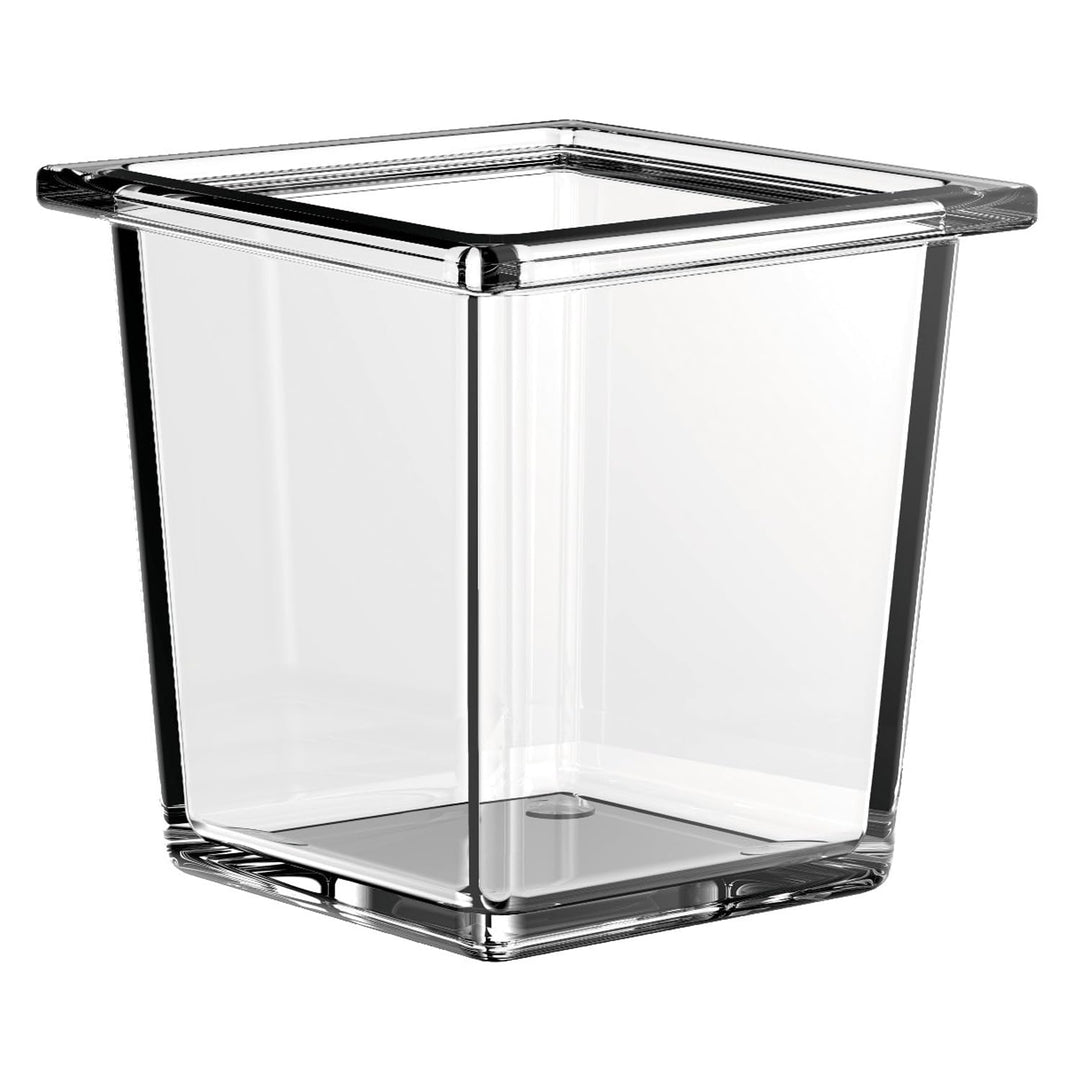 Emco Liaison Glasschale quadratisch für Reling, Kristallglas klar, tief, Glas